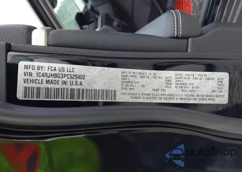 2023 Jeep Grand Cherokee Limited 4X4 from USA, damaged, VIN 1C4RJHBG3PC529402